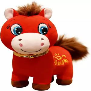 중국 새해 말 인형의 해 인형 홈 데코 귀여운 오피스 거실 테이블탑 인형을 위한 홀리데이 조디악 선물