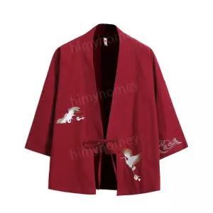 일본전통 유카타 하오리 가디건 4XL 5XL 기모노 옷 사무라이 느스한자켓