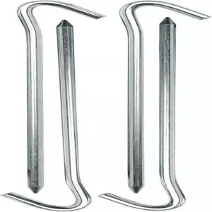 코글란의 강철 텐트 페그 7인치 4팩 ？ 녹슬지 않는 5mm 직경의 말뚝 방수포 및 모기장을 위한 1인치 후크 -