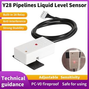 5/12/24V XKC-Y28 11mm+직경 튜브 파이프라인 및 0-20mm 두께 플랫 탱크 컨테이너용 용량성 액체 수위 센서