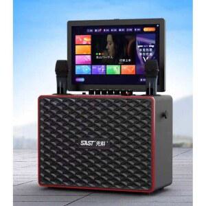 야외 용 디스플레이형 노래방 버스킹 블루투스스피커 이동식노래방기계 야외공연 사운드