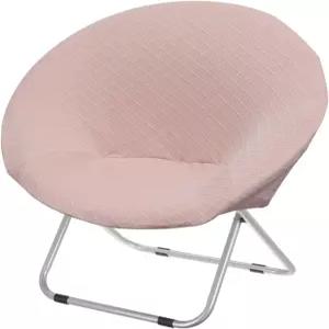 레보베르그 소서 의자 커버 둥근 달 슬립커버 스트레치 자카드 서클 접이식 침실 기숙사용 1 살구 세트용