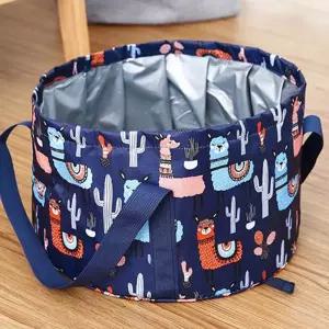 발족욕기 휴대용 접이식 세족대야 캠핑 설거지 방수가방