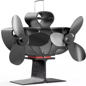 이지웨이브 우드 스토브 팬 열 구동 듀얼 모터 벽난로 우드/로그 버닝 펠릿/ 버너용 비전기 액세서리