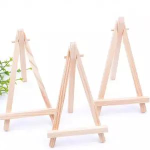 나무 액자 미니 이젤 탁상용 사진 엽서 거치대 50개