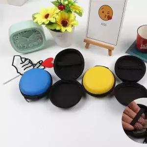 [셀러에이드]원형 동전 USB 이어폰 약 보관 파우치 1P