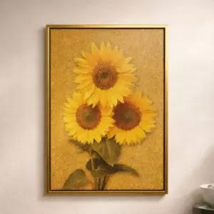 돈들어오는 해바라기 그림 액자 현관 풍수 인테리어 개업 재물운