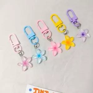 아크릴 플라워 휴대용 홀더 5개 세트 벚꽃 벚꽃 귀여운키링 키홀더