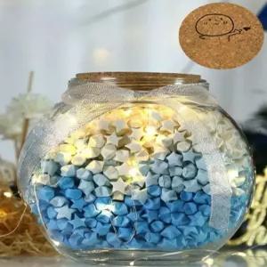 종이학 유리병 생일 꽃 장식 예쁜 간단한 화병