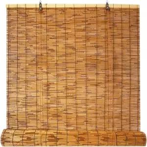 레트로 대나무 블라인드 14인치 26인치 32인치 36인치 53인치 60인치 65인치 70인치 72인치 76인치 창문용