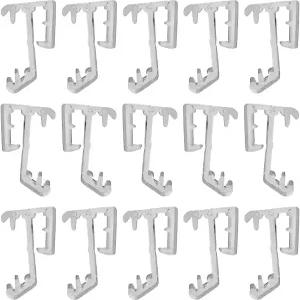 놀라운 드레이퍼 하드웨어 1인치 싱글 미니 블라인드 밸런스 클립 - 투명하고 UV 안정적이며 수평 목재