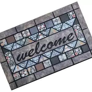 플로킹 인조양모 웰컴 현관매트 발매트 어서오세요 (KYR-WDA9041)