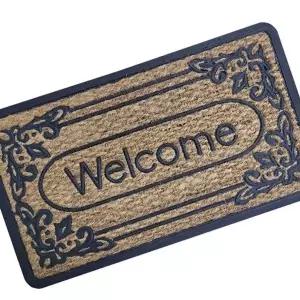수공예 코코넛 야자섬유 웰컴 현관매트 어서오세요 (KYR-WDA9043)