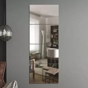 벽에 붙이는 안전 아크릴 거울 4p 20x30cm 부착식거울 (KYR-WB965AD)_