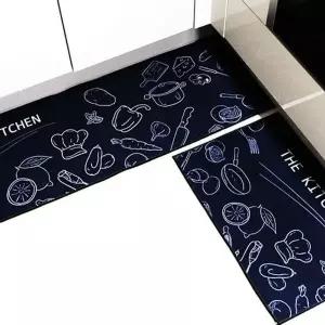 (POIPOI)북유럽 감성매트 주방 현관 발매트 (대1+소1) (KYR-WB684FD)