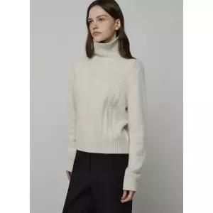 매장정품 it MICHAA 잇미샤 헤어리 텍스쳐 앙고라 울 터틀넥 니트 (ITPCKPO810) 1159611