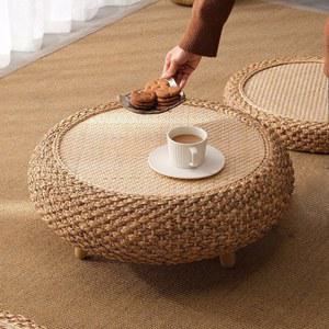 라탄 테이블 세트 좌식 60cm 조 원탁 SET 에블세트 베란다 원목 좌탁 미니