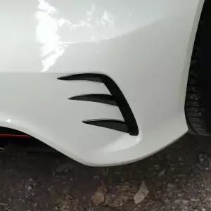 1쌍 자동차 후면 범퍼 카나드 좌우측 통풍구 스포일러 에어벤트 메르세데스 벤츠 호환 W176 A200 A250 A260