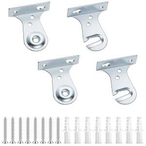 몰레인 4Pcs 금속 창문 그늘막 브래킷, 나사가 있는 롤러 외부 마운트 브래킷 견고한 블라인드 거실 침실 사무실용 홀더