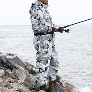 겨울 낚시복 낚시 복 일체형 방한복 낚시옷 점프수트 동계복 바람막이 우의