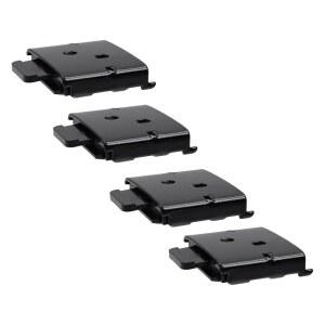 T Tulead 금속 블라인드 마운팅 브래킷 롤러 그늘 내부 마운트 외부 무선 블랙 4PCS 나사 포함