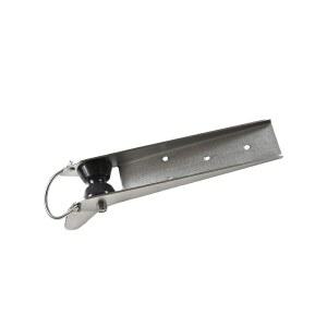 마린 시티 앵커 롤러 브래킷 u2013 헤비 듀티 스테인리스 스틸 19 x 3-1/2 인치 보우 마운트, 플루크 스타일 앵커용 고무 롤러, 보트 및 요트에 이상적임