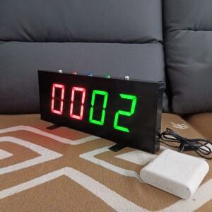 전자 점수판 농구 디지털 배터리 6호 운동회 32x12cm 탁구 농구경기 게임 배드민턴