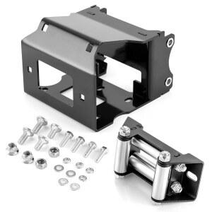 2000-3500 LBS용 ROMELACK 윈치 마운트 브래킷, 4 7/8(124MM) 롤러 페어리드 케이블 가이드 폴라리스 스포츠맨 400 450 500 550 570 800 8 0 2011-2025