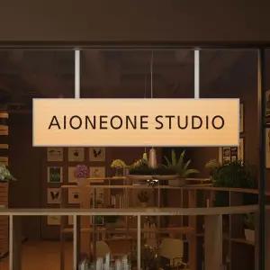 LED 행잉간판 카페 철제 갈바 간판 제작 돌출 미용실