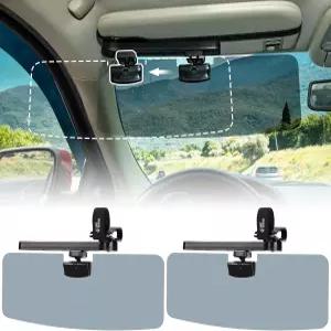 JoyTutus 차량용 선바이저 익스텐더 (각도 조절 가능) SUV/트럭용 햇빛/바람막이 눈부심 방지 (2개입)