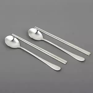 [조르지오]수저세트 SP19RG86 2벌 마블샤틴 민자 숟가락 숟가락세트 젓가