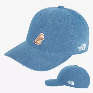 [매장판] 노스페이스 화이트라벨 모자 베이직 로고 와펜 데일리 볼 캡 블루 NE3CS06K