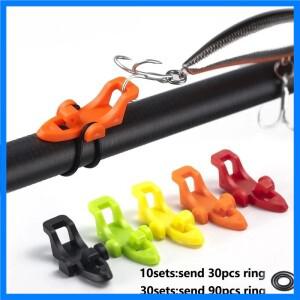 1개 키트 3가지 크기 링 낚시 지그 훅 키퍼 루어 홀더 보호대 낚싯대 고정 미끼 도구 휴대용 포켓 액세서리