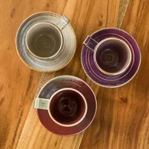 이천도자기 수 일자 손잡이 커피잔 1p 받침대 머그세트 컵세 셋트 찻세 고급찻 도기찻 찻잔 커피