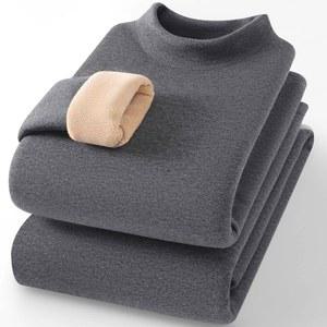 두꺼운 순수 코튼 벨벳 가을 따뜻한 의류 세트 겨울 잠옷 남성 속옷 난방