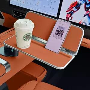 차량용 테이블 접이식 트레이 컵홀더 자동차