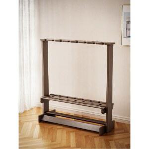 낚시 진열장 원목 로드 낚시대보관함 낚싯대 홀더 원목로드거치대 보관대 6구 수납 고정