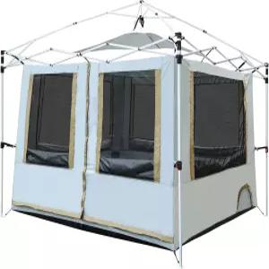 팝업 캐노피를 위한 레드캠프 캐노피 캠핑 텐트 메쉬 창이 있는 내부 일자형 다리 쉘터로 개조하여 4-6인용