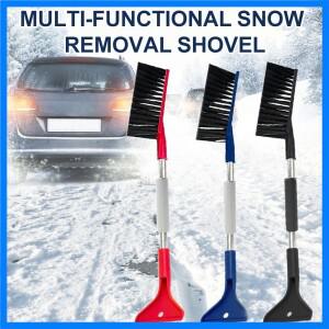 다기능 롱 핸들 브러시, 윈드스크린 눈/얼음 긁개, 청소용 브러시, 제거용 삽 도구