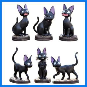 애니메이션 키키의 배달 서비스 검은 고양이 Jiji Q 버전 액션 피규어 PVC 모델 장난감, 인형 책상 장식 컬