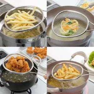 일본 올 스텐 기름 채망국수 채반 건지개 건지게 뜰채 손잡이 튀김건지기 건지기 채망 면건지기 건지