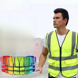 야광 빅사이즈 조끼 프리사이즈 3XL 반사 형광 오렌지레드  프리사이즈