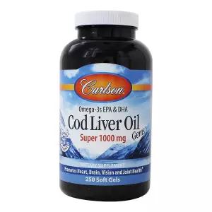 칼슨 랩 대구 간 오일 슈퍼 1000mg 젬 소프트젤 250정