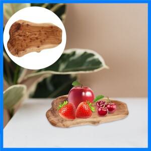 대나무 서빙 트레이 불규칙한 모양 과일 접시 간식 디저트 견과류 재사용 가능한 다기능 보관 접시 홈 파티