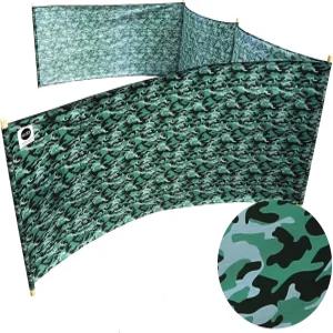 포레스트 카모 프로 비치 재활용 폴리에스터 립 스톱 20피트 경량 윈드스크린 프라이버시 스크린 윈드