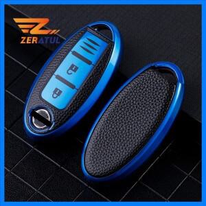 TPU 자동차 키 커버 케이스, 닛산 Micra Murano Juke Alissa Pulsar X-trail Note Almera 키체인 보호기, 3