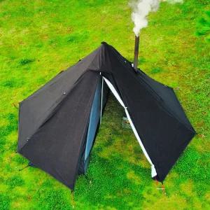 HipierFx 1인용 텐트 경량 티피 핫 퍼니스 홀 사계절 방수 캠핑 하이킹 사냥 낚시 배낭