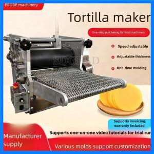 산업용 옥수수 또띠아 기계, 두께 조절 기능이 있는 가루 제조기