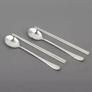 수저세트 SP19RG86 2벌 마블샤틴 민자 숟가락 숟가락세트 젓가