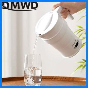 접이식 전기 주전자 0.7L 휴대용 압축 물 보일러 실리콘 보온 커피 차 온도 조절 220V